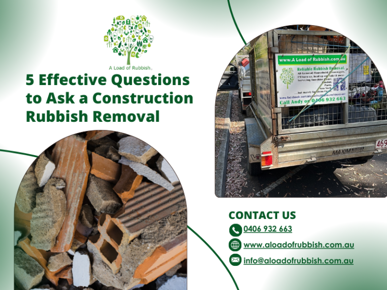 5 Effective Questions To Ask A Construction Rubbish Removal
