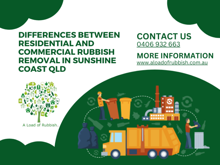 Differences Between Residential and Commercial Rubbish Removal in Sunshine Coast Qld
