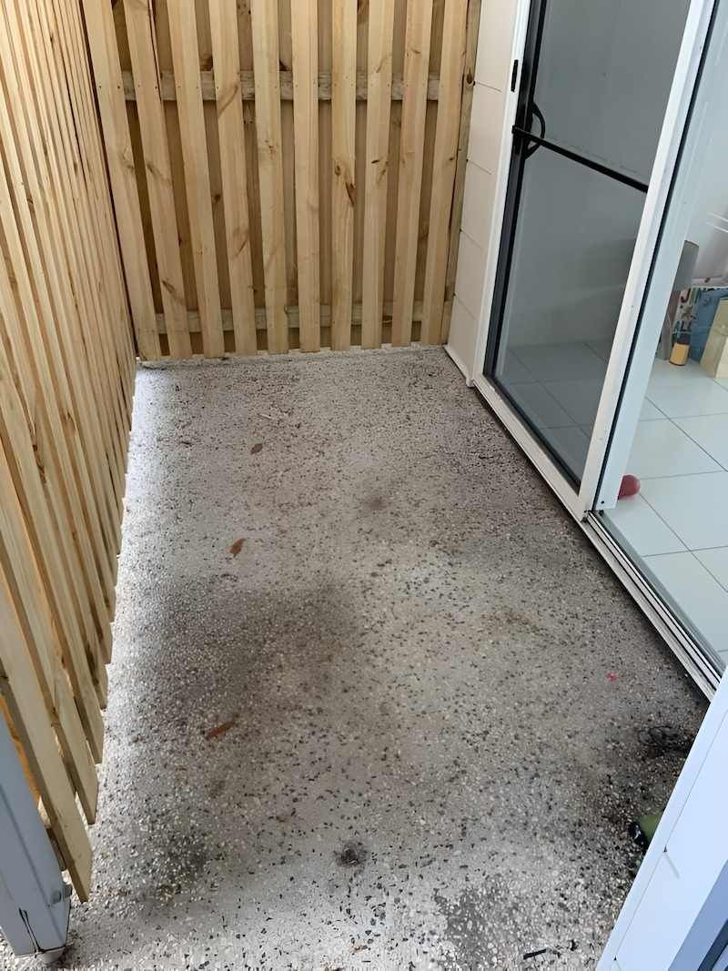 After rubbish removal