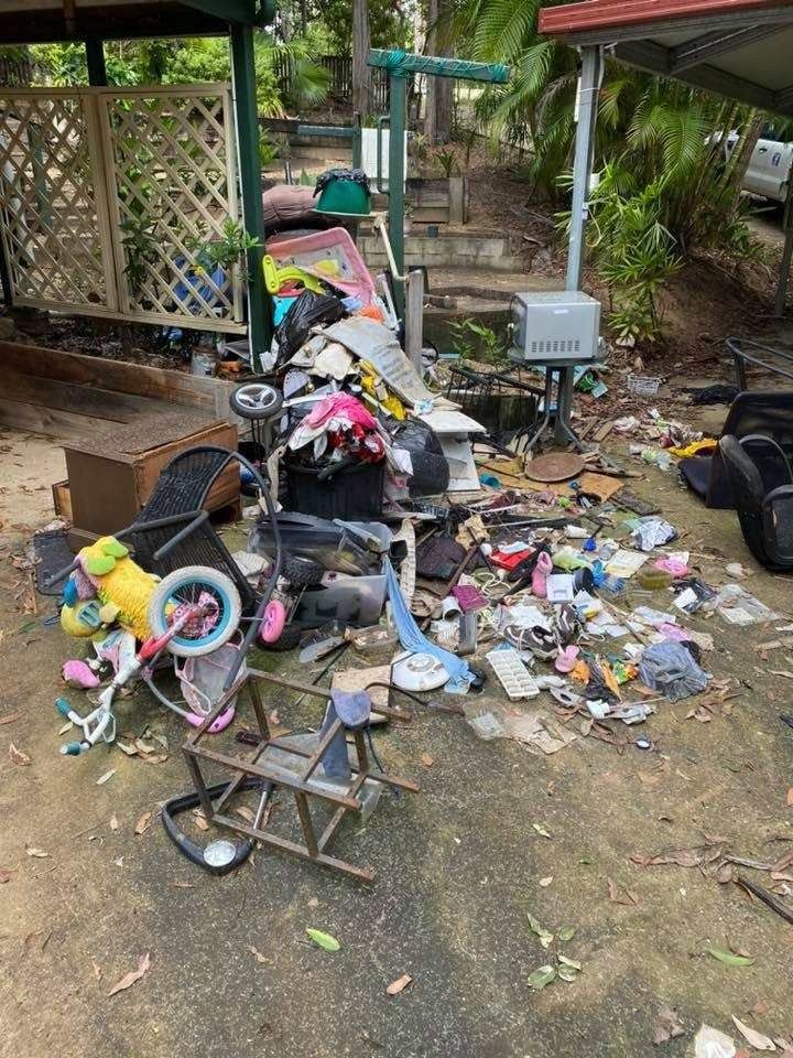 Before rubbish removal