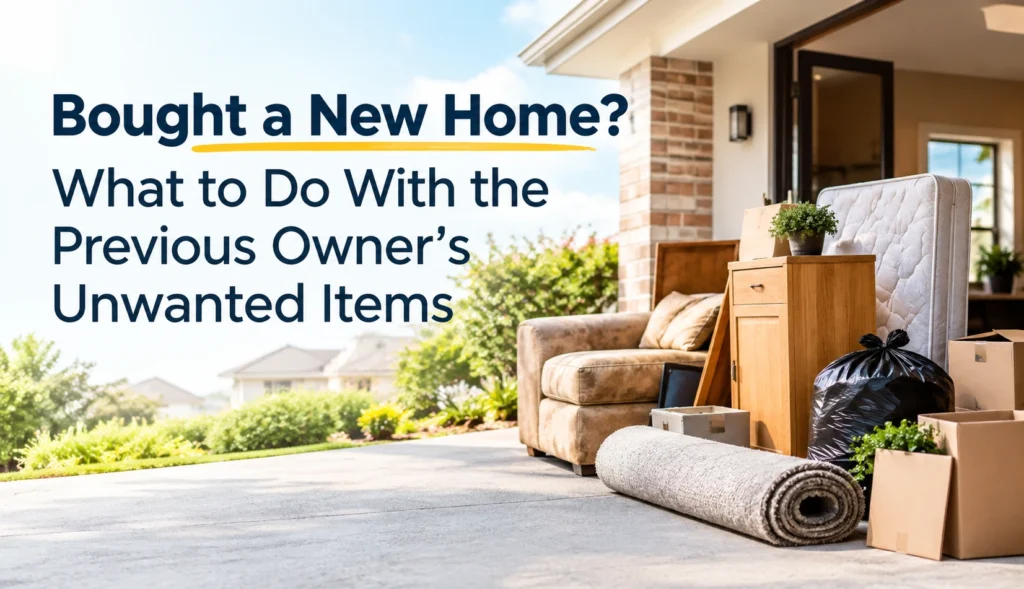 Bought a New Home? What to Do With the Previous Owner’s Unwanted Items